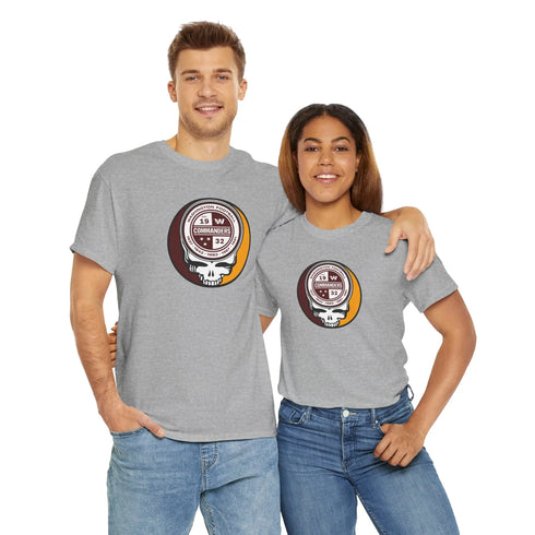Grateful Dead - Washington Commanders Grateful Dead Steal Your Face T-Shirt - NFL - StealieShop